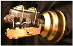 Image of 1967 - 1969 Firebird Gold Brake Booster / Master Cylinder / Proportioning Valve Kit, Front Disc / Rear Drum, 8 Inch