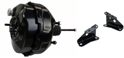 Image of 1967 - 1969 Firebird BLACK Powder Coated Power Brake Booster, 9 Inch, Dual Diaphragm