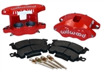 Image of 1969 - 1981 Firebird RED Powder Coated Wilwood Front Disc Brake D52 Calipers