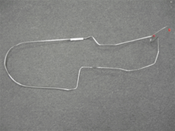 Image of 1969 Firebird Front to Rear Brake Line, Power: 1-Piece, Stainless
