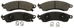 Image of 1982 - 1992 Firebird Front Disc Brake Pads Set, Four Piston with Performance Package, OE Semi-Metallic