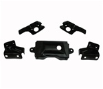 Image of 1969 Firebird and Trans Am Rear Bumper Mounting Bracket Set, Five Pieces