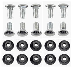 Image of 1970 - 1973 Firebird Rear Bumper Stainless Capped Mounting Bolts Set, OE Style
