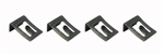 Image of 1967 - 1968 Firebird Convertible Top Switch Mounting Clip Set