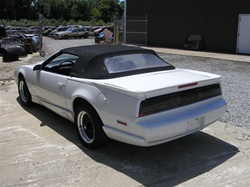 Image of 1987 - 1988 Firebird Superior Vinyl Convertible Top, Black, Plastic Window