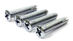 Image of 1967 Firebird Console Shift Plate Screws Set, Automatic or Manual Transmission, Correct 4 Piece Kit