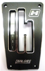 Image of 1970 - 1981 Firebird and Trans Am Hurst Dual Gate Automatic Console Shifter Plate with Indicator Pattern Lens