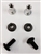 Image of 1967 - 1969 Firebird Console Housing To Floor Mounting Hardware Set, 6 Pieces