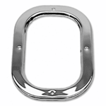 Image of 1968-1969 Shifter Boot Floor Retainer Plate Ring - Chrome