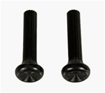 Image of 1968 Firebird Dash Air Vent Pull Knobs, Black Pair