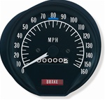 Image of 1970 - 1972 Firebird 160 Speedometer Assembly, Without Seat Belt Warning