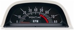 Image of 1969 Pontiac Firebird Hood Tachometer 5200 Red Line