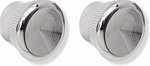 Image of 1967-1969 Radio Chrome Knobs - Pair