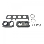 Image of 1970 - 1981 Firebird Air Conditioning Dash Vent Duct Outlet Louver Kit with Chrome Bezels and Hose Adapter
