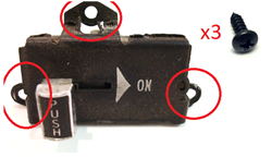 Image of 1970 - 1981Firebird Windshield Wiper Switch Mounting Screws, 3 Pieces
