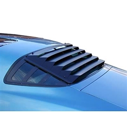 Image of 1975 - 1981 Firebird and Trans Am Rear Window Glass Louver Sun Shade, 3 Piece with Aluminum Center