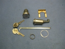 Image of 1967 - 1968 Firebird Glove Box and Trunk Lock Set, OE Style GM Pear Headed Keys