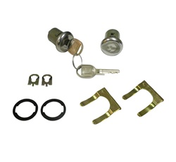 Image of 1967 - 1982 Locks Set, Doors, Short Cylinder 7/32 Inch, GM Later Style Round Head Keys