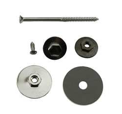 Image of 1967 Firebird Vent Window Frame Mounting Hardware Screw, Washer, and Nut Kit