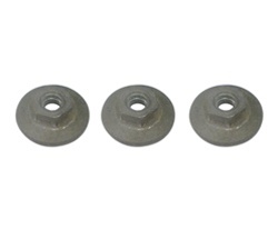 Image of 1967 - 1969 Firebird and Trans Am Quarter Window Glass Mounting Track Channel Nuts Set, 3 Pieces