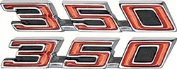 Image of 1968 - 1969 Firebird 350 Hood Emblem Set