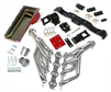 1970 - 1974 Firebird Hedman LS Swap In A Box Kit, HTC Polished Silver Ceramic Coated Headers For Automatic Transmission