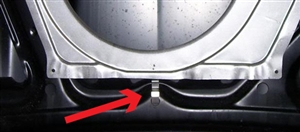 Image of 1967 - 1968 Upper Ram Air Hood Pan Rear Mounting Tab