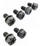 Image of 1970 - 1979 Engine Block Side Motor Mount Bolts Set, 8 Piece Kit OE Style Notched / Slotted head