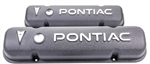 Image of 1967 - 1981 Custom Pontiac Black Cast Aluminum Valve Covers