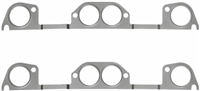 1969 - 1974 Pontiac Engine Exhaust Manifold Gasket Set, Round Port Heads, Stamped Steel OE Style