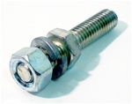 Image of Intake Threaded Bolt Stud with Lock Washer and Nut