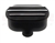 Image of Valve Cover Breather Cap, BLACK ALUMINIUM Finned Classic Ribbed Design, 1" Push In
