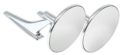 Image of 1967 Exterior Door Mirrors Set, Clear Shot, Pair of LH and RH