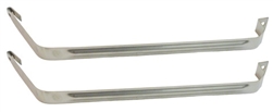 Image of 1970 - 1973 Firebird Fuel Gas Tank Straps, Stainless Steel, Pair