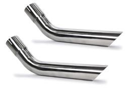 Image of Pypes Custom Long Stainless Steel Tail Pipe Exhaust Tips For 2.5 Inch, Pair