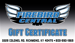 Image of Firebird Central Gift Certificate / Gift Card