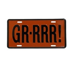 Image of GR-RRR! License Plate Tag