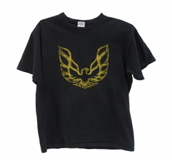 T-Shirt, Trans Am  Gold Hood Bird - Weathered Logo