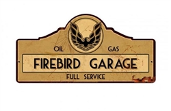 Metal Tin Sign, Firebird Garage