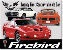 Image of Pontiac Firebird Muscle Car Metal Tin Sign