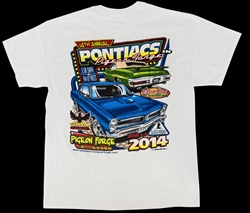 Image of Pontiacs in Pigeon Forge Car Show T Shirt, 2014 Edition