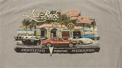 Laid-Back Pontiac Firebird and Trans Am Dream Garage T-Shirt