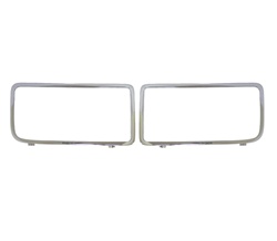 Image of 1969 Firebird and Trans Am Grill Chrome Bezels Moldings