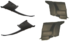 Image of 1975 - 1981 Firebird Rear Plastic Panel Kit, Sail Panels and Arm Rest Side Panels, 4 Piece Kit, On Sale!