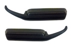 Image of 1978 - 1981 Door Panel Arm Rests Pull Grab Handles Black - Pair of LH and RH