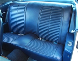 Image of 1969 Firebird Rear Seat Cover Upholstery Set for Standard Interior with FOLD DOWN BACK SEAT OPTION