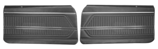 Image of 1969 Firebird Pre-Assembled Standard Interior Front Door Panels Set