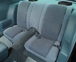 Image of 1979 - 1980 Firebird Rear Seat Covers, Deluxe Custom Cloth