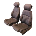 1993 - 1996 Firebird Front & Solid Rear Seat Covers Set - Hampton Vinyl Non-Perforated