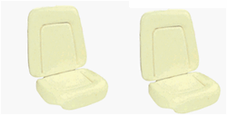 *** Sold Individually Only, Use Part# INT-2677*** 1969 Bucket Seat Foams with Wire - Standard, Pair